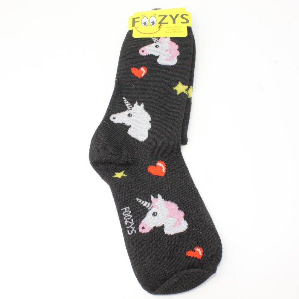 Lot Of 3 Novelty Socks Foozy's Disney Slippers Size 9-11 Mermaids Unicorns - Picture 7 of 10